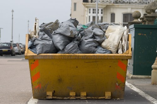 Modern grab hire fleet ready for waste management